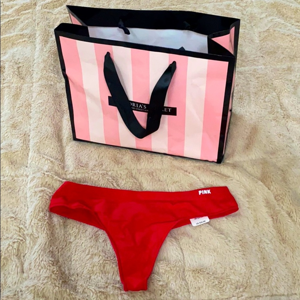 Victoria’s Secret PINK red thong